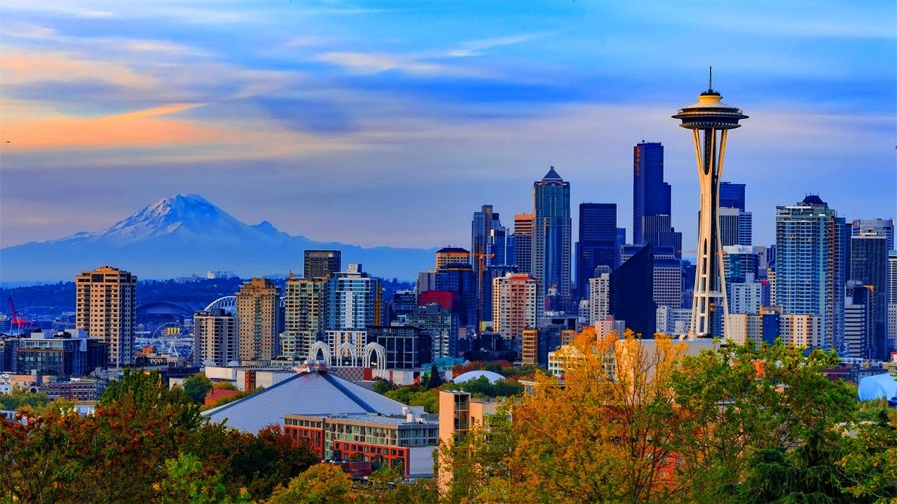 Seattle City Skyline Washington State
